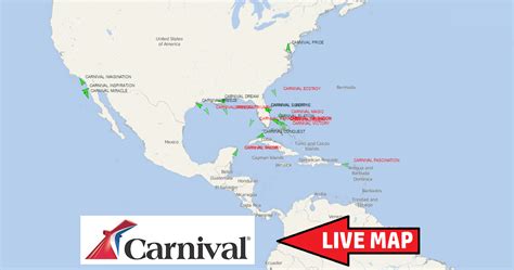 carnival cruise tracking map|carnival ship locations map.